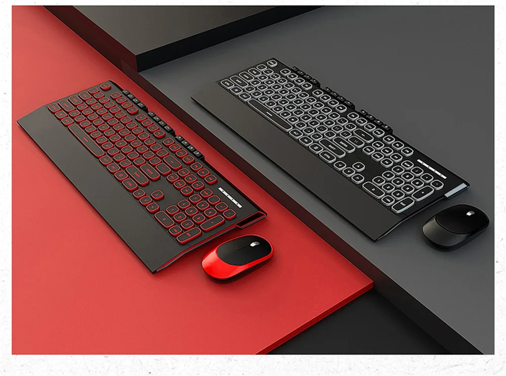 2,4G Беспроводная игровая клавиатура, мышь, комбинированная Бесшумная клавиатура, оптическая мышь для Macbook, lenovo, Dell, hp, Asus, ноутбука, компьютера