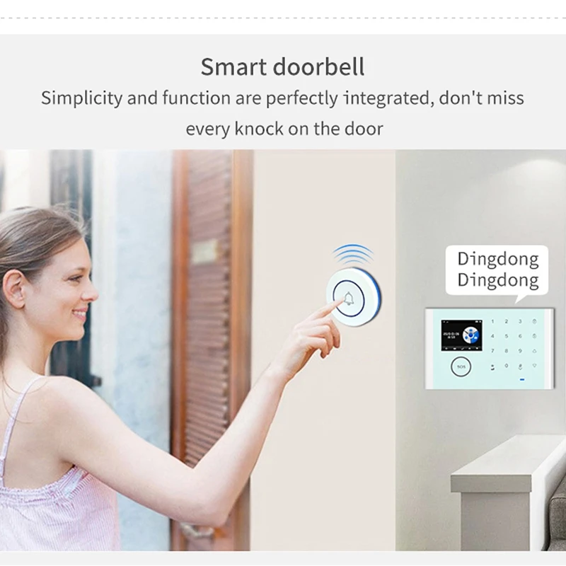 Tuya GSM Wi Fi система охранной сигнализации 43 Гц Домашняя и бизнес сигнализация