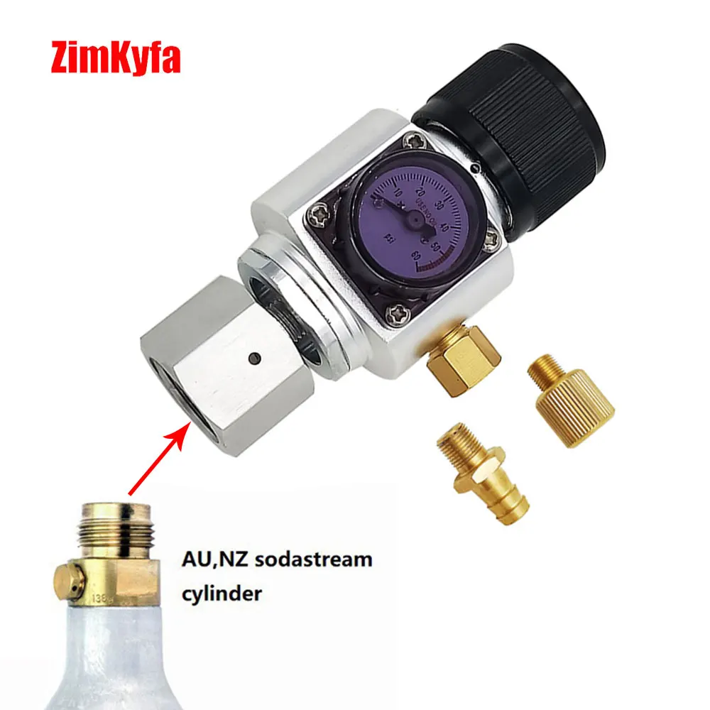 Homebrew пивоварения мини портативный CO2 регулятор зарядное устройство с CGA320 нитями |