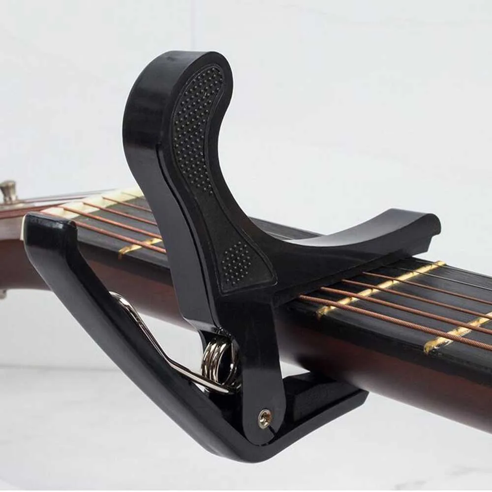 gitarre capo für klassische akustische elektrische gitarren bass ukulele mandoline gitarre trigger capo clamp daumen finger gitarre pick free glo