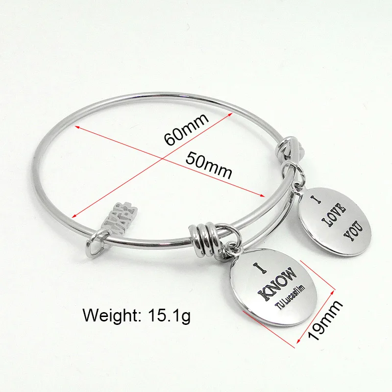 Браслет DICAYLUN из нержавеющей стали в стиле Звездных войн регулируемые модные