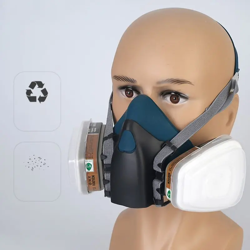 Респираторная маска для безопасности Противопылевой фильтр в стиле милитари