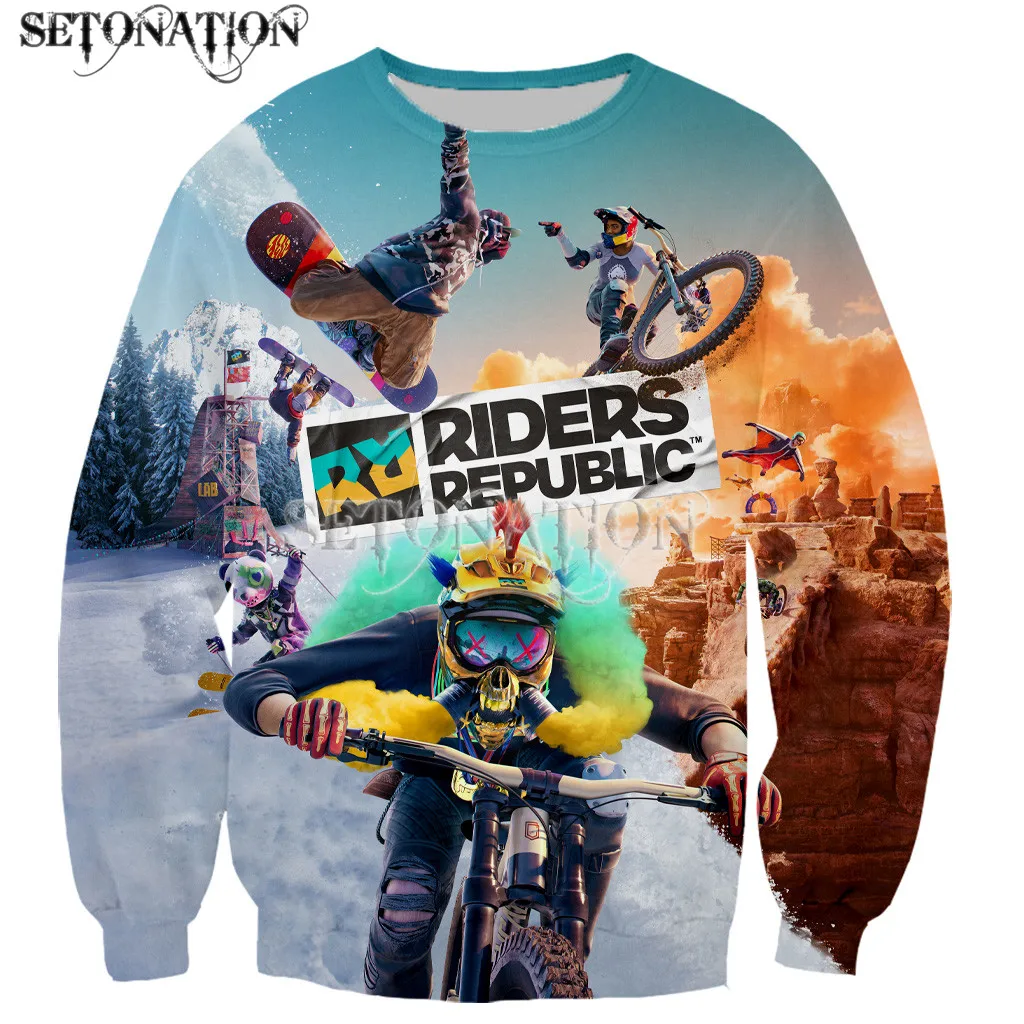 

Куртка на молнии с длинным рукавом и 3D-принтом для мужчин и женщин