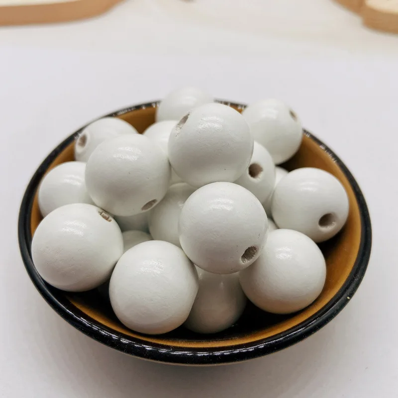 Бусины из натурального дерева с отверстиями 6/8/10/12/14/16/18/20 мм 20-500 шт.