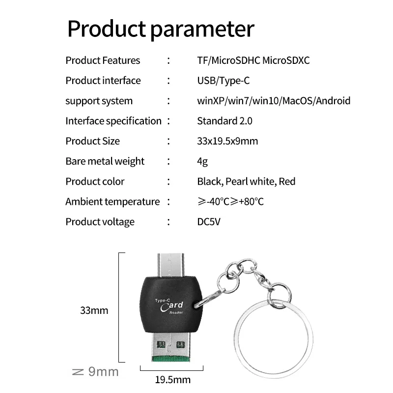 ANKNDO Micro SD кардридер USB C OTG 2 в 1 0 TF для ПК ноутбуков адаптер флэш-накопитель Type ридер
