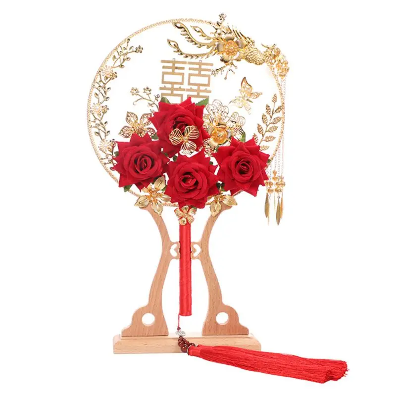 Свадебные принадлежности Китайский классический вентилятор бахрома