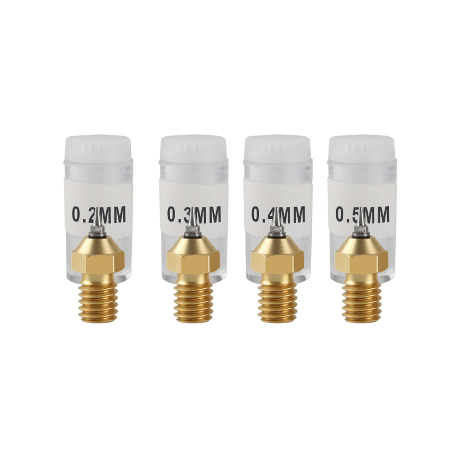 Детали для 3D принтера M6 Резьбовая латунная насадка адаптер наконечник 0 2 мм/0 3 4 5