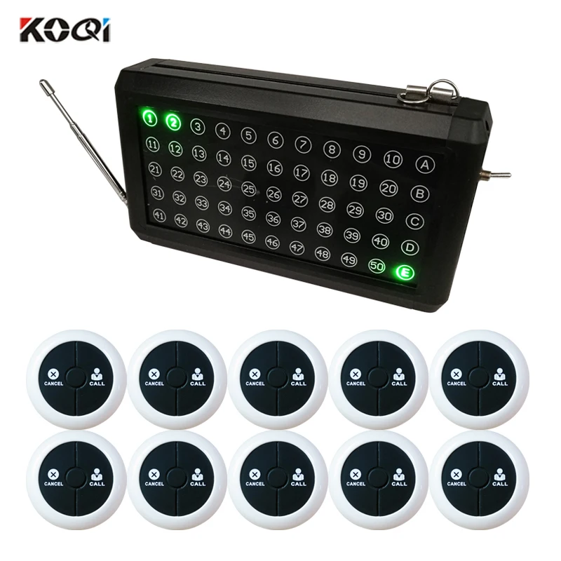 50 номер настольная система вызова беспроводной ресторанный официант сервис