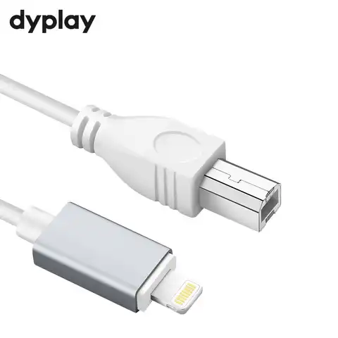 Кабель-переходник dyplay 8-контактный USB Type B, 1,5 м, штекер-штекер, для iPhone, iPad, для электронных музыкальных инструментов, аудиоинтерфейс