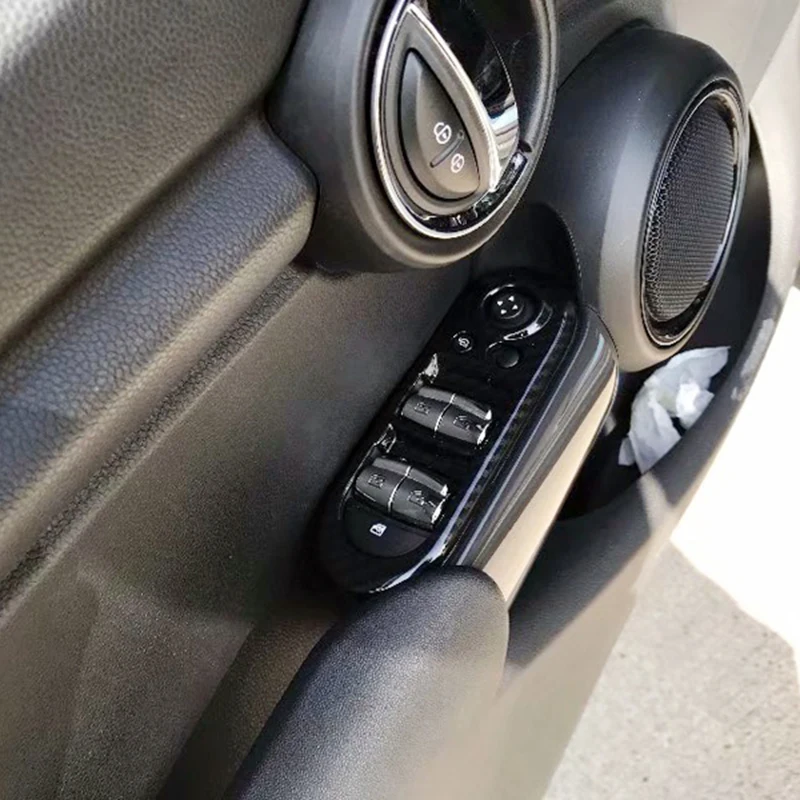 LHD! Для BMW Mini Cooper Hatch F55 F56 2014-2021 карбоновый стиль переключатель для окна кнопки