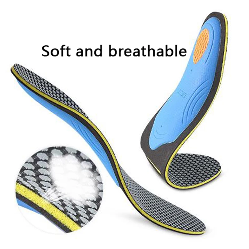 

Дышащие ортопедические стельки для обуви, поддержка плоскостопия, супинатор, унисекс из ЭВА, ортопедическая поддержка свода стопы, Спортив...