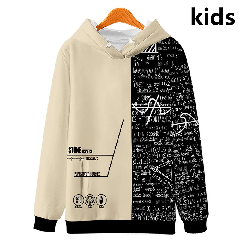 

3 to 14 years Kids Hoodies Dr. STONE 3D Printing Hoodie Sweatshirts Boys Girls Harajuku Outerwear Jacket Coat Children Clothes