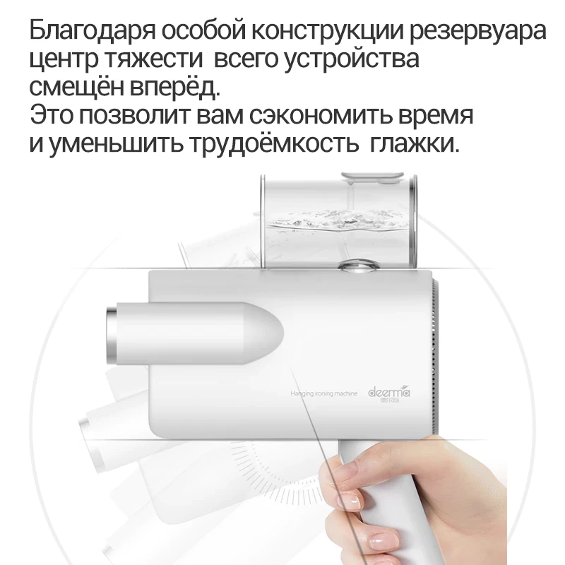 Ручной отпариватель Deerma HS007 Портативный паровой утюг для одежды 160 градусов