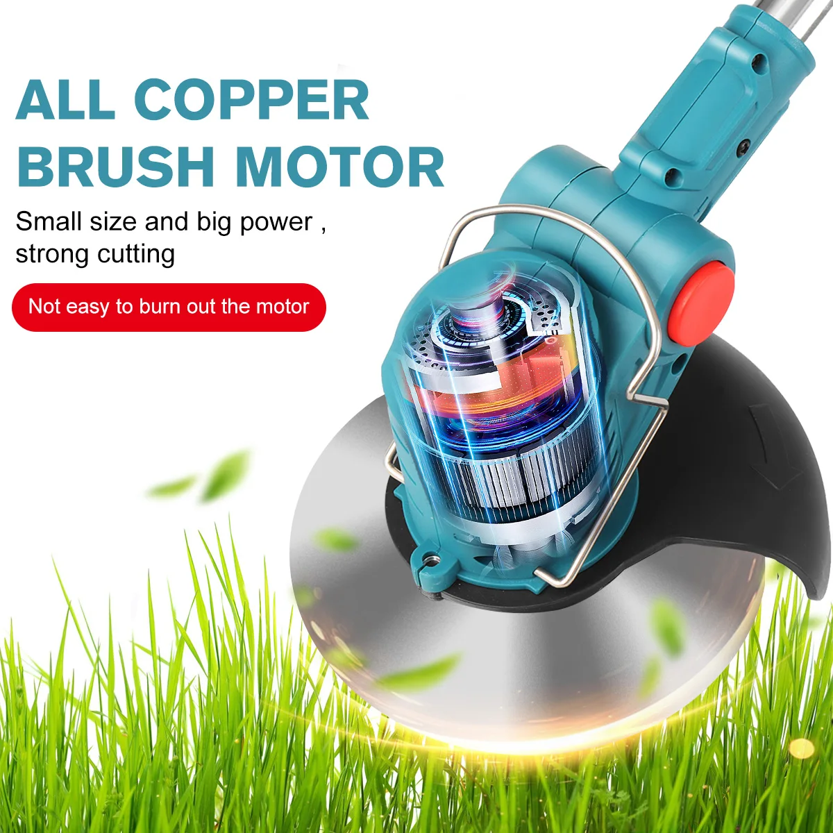 For Makita 18V Battery Electric Lawn Mower Cordless Brushcutter Trimmer Bush Grass Pruning Cutter Garden Tools (Only Tool)