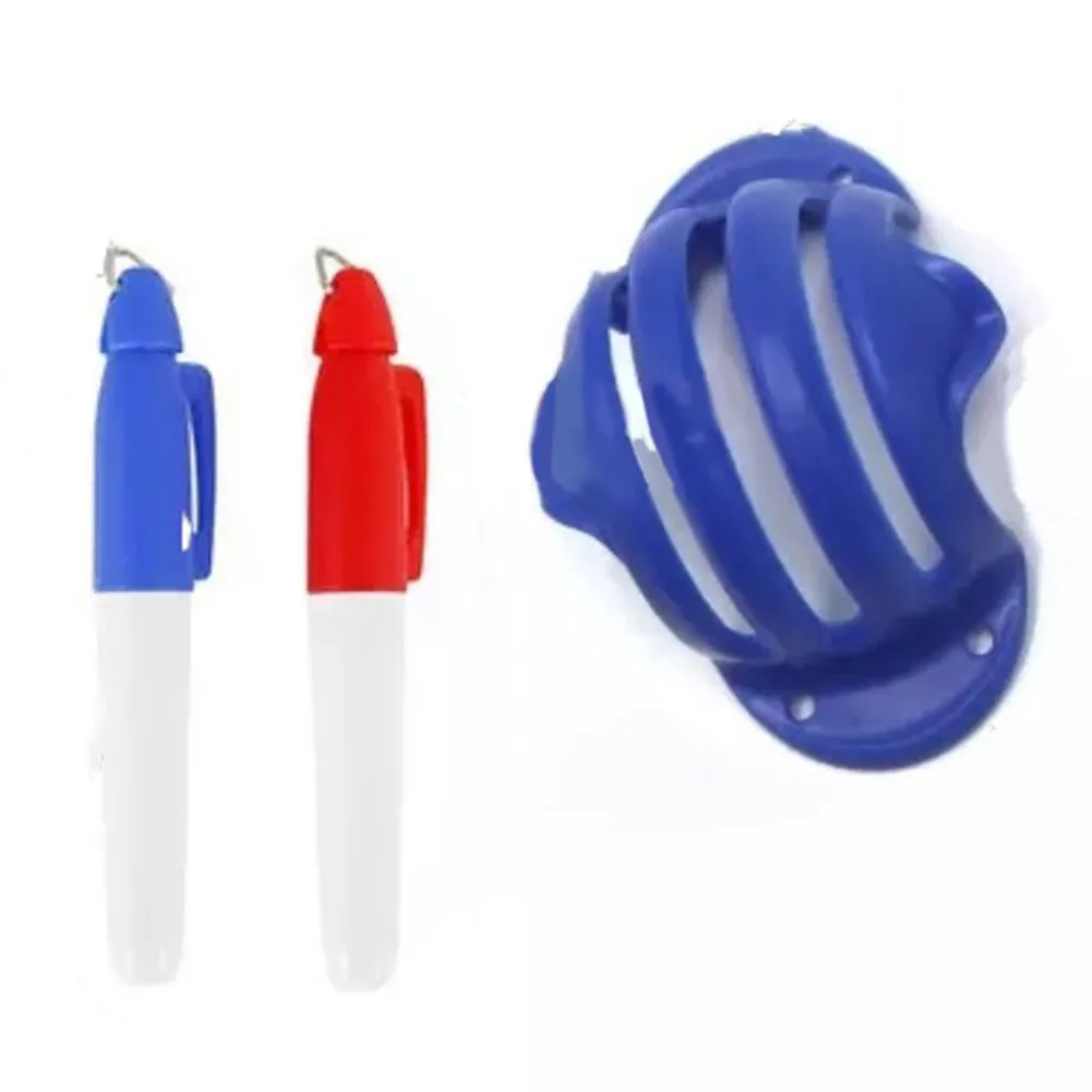 

Golf Ball Triple Track 3 Line Marker Stencil ERC Chrome Soft Odyssey + 2 Pen High Quality Triple Tracks B2Cshop