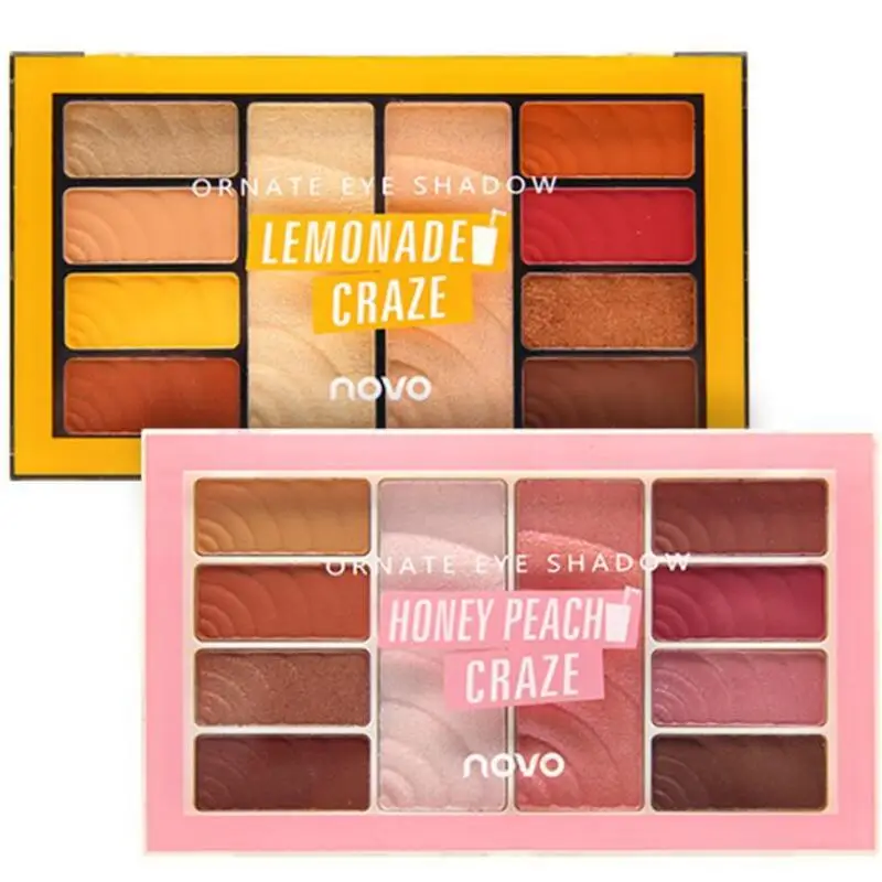 Палитра блестящих матовых мерцающих теней для век 10 цветов| |