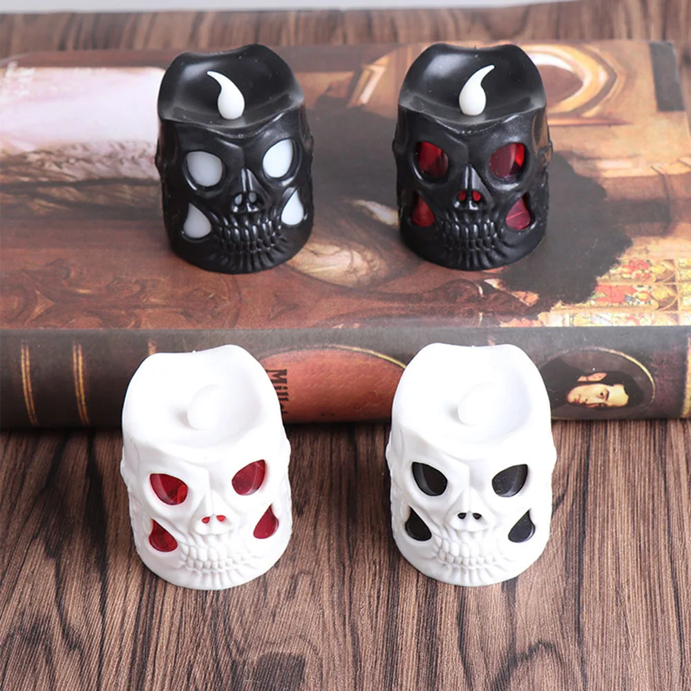 Halloween Lights LED Light Skull Head Candles Lamp Party Decoration Candle toy Festive party decoration toys | Игрушки и хобби