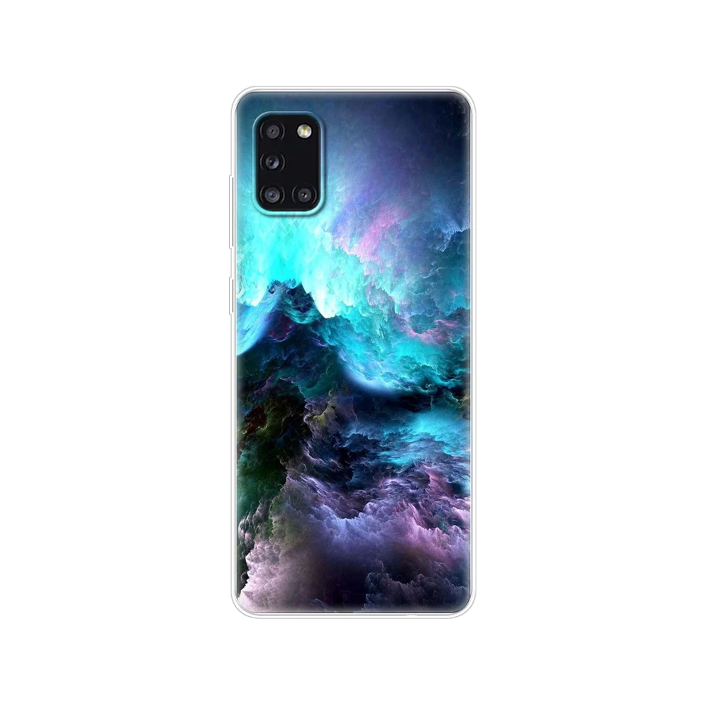 Силиконовый чехол для Samsung Galaxy A31 телефона Мягкий защитный из ТПУ бампер 6 4 дюйма |