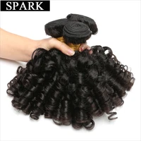 spark brazilian human hair weave bundles loose bouncy curly hair extensions 134 pcs 28 30 inches for black women remy hair
