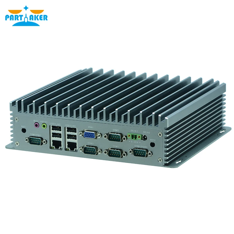 Причастник Q5 X86 Intel Celeron 1037U J1900 dual ethernet прочный Встроенный промышленный компьютер