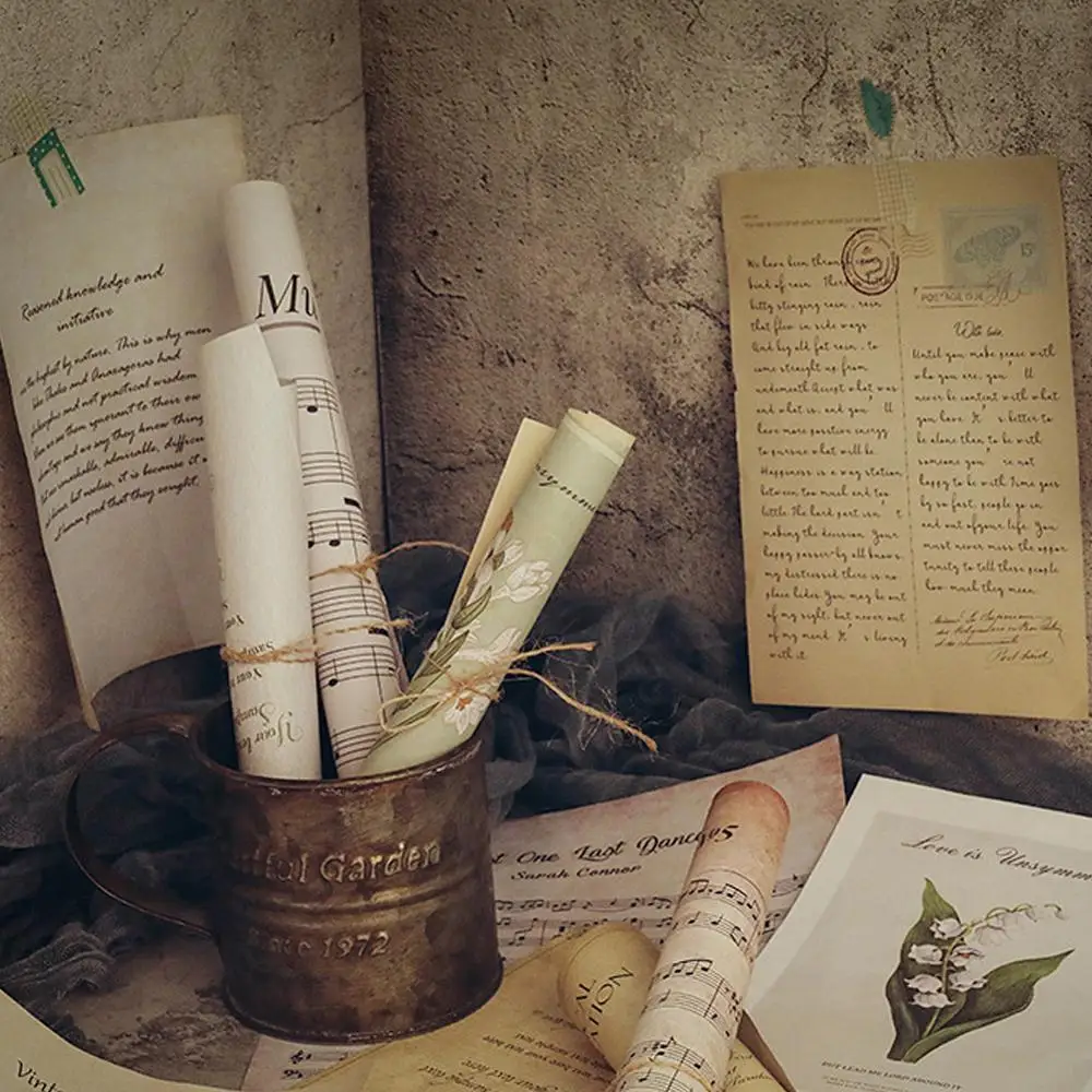 Листовая музыкальная бумага INS в ретро стиле декоративный фон для фотосъемки