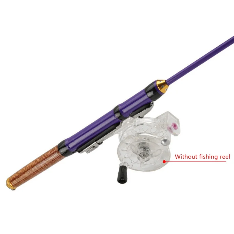 70 cm 50 Winter Metal Fishing Reels Ice Rods Mini Flexible Elastic Carbon Bait Casting Rod Anti Slip Wood Color Handl | Спорт и