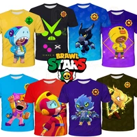 6 to 19 years kids leon t shirts fashion spike and star fashion shooting game primo 3d boys girls cartoon tops teen clothes