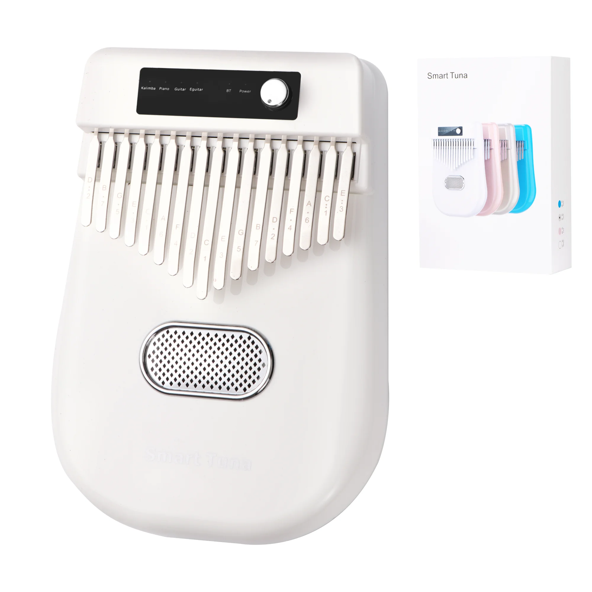 

Пианино Kalimba электронное с 17 клавишами, умное настраиваемое звучание, 4 вида музыкальных инструментов, подарок для детей, взрослых, начинающ...