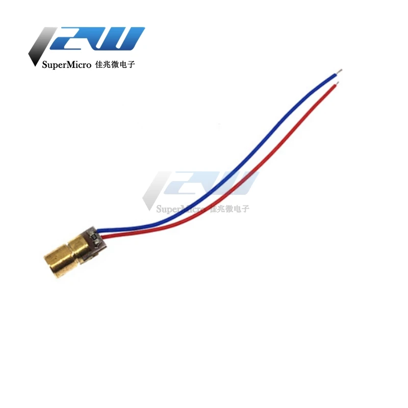 10 шт./лот Регулируемая Мини Диодная лазерная указка красная точка 3 В/5 В 5 мВт 650нм