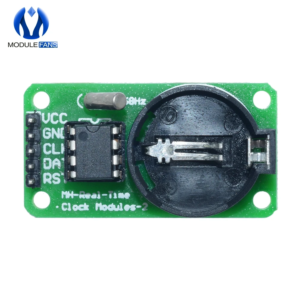 Модуль часов DS1302 в режиме реального времени 3 В 5 2 шт. для Arduino UNO с CR2032 AVR ARM PIC SMD Без