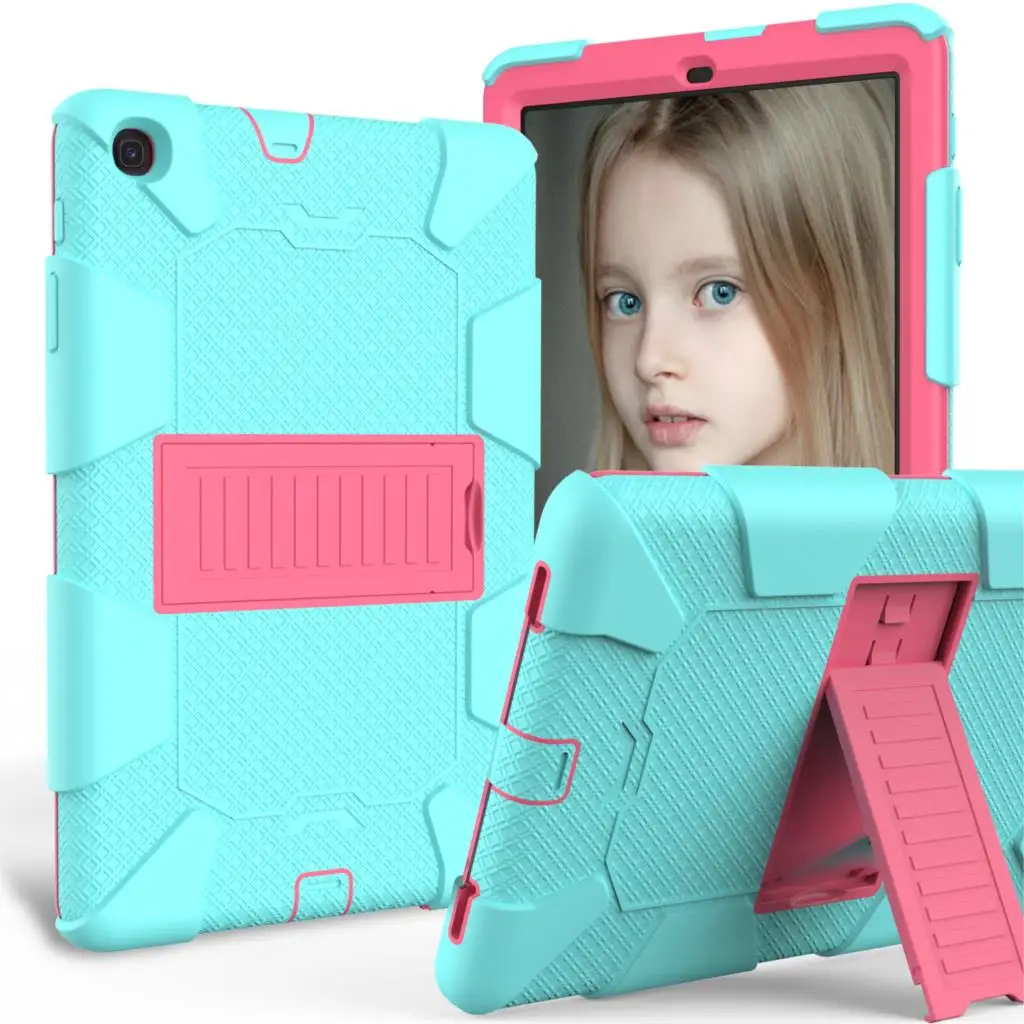 

Твердая задняя подставка из силикона и поликарбоната, чехол для Samsung Galaxy Tab A 10,1 2019, T510, T515, задняя подставка, противоударный чехол для планшет...