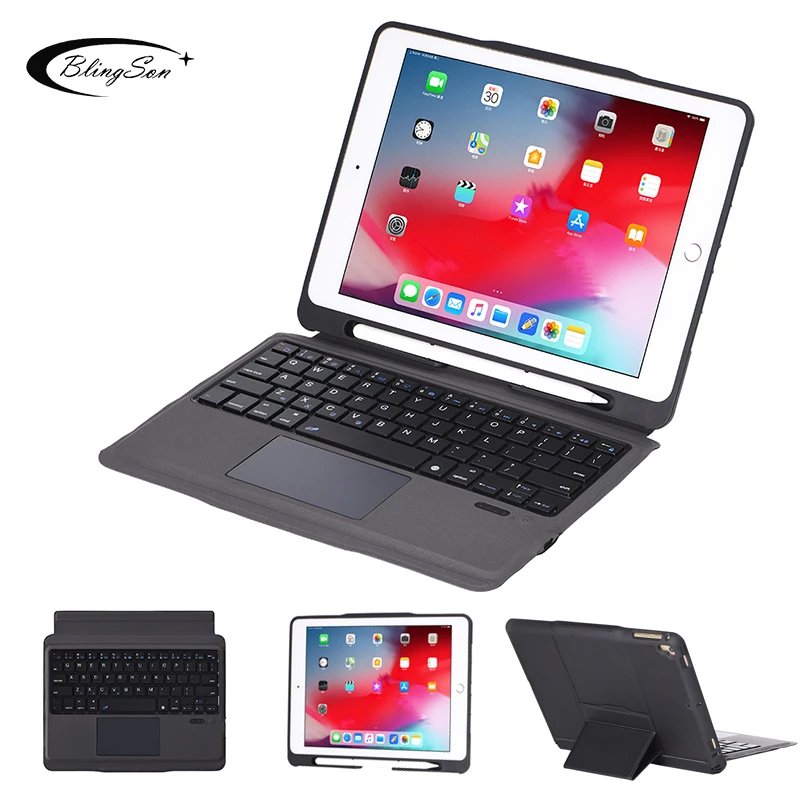 Чехол для клавиатуры iPad 9 7 2017 2018 5 го 6 поколения чехол Air 1 2 Pro с Bluetooth и сенсорной