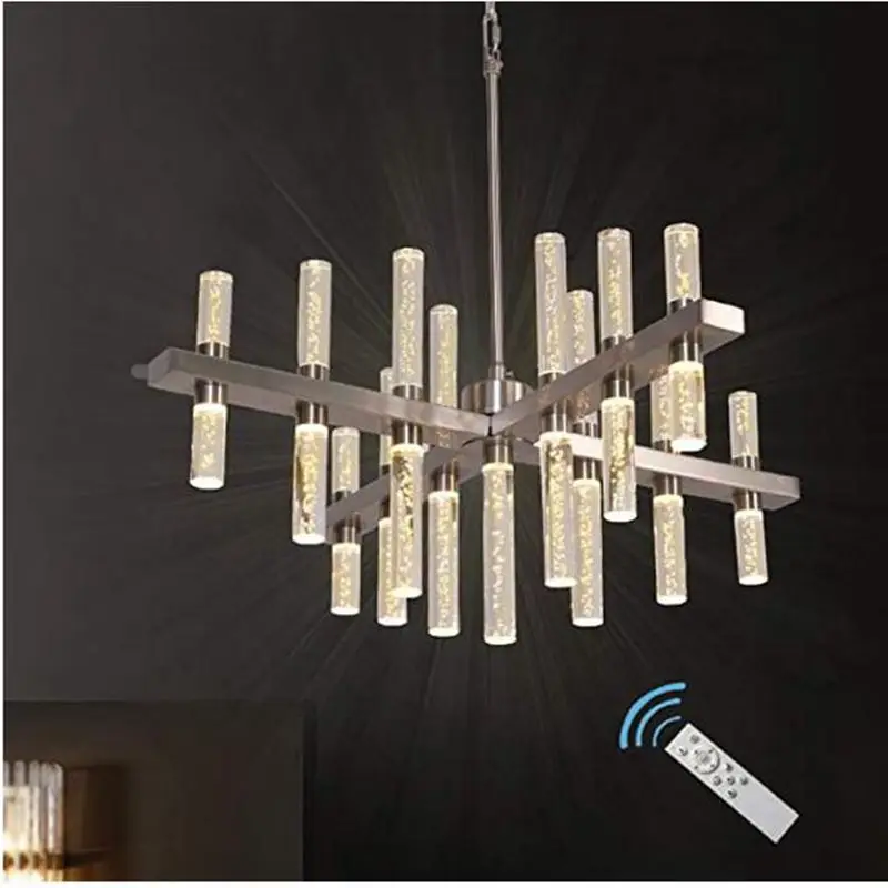 MEEROSEE Современная Люстра светильник ing светодиодный подвесной с акриловой тенты