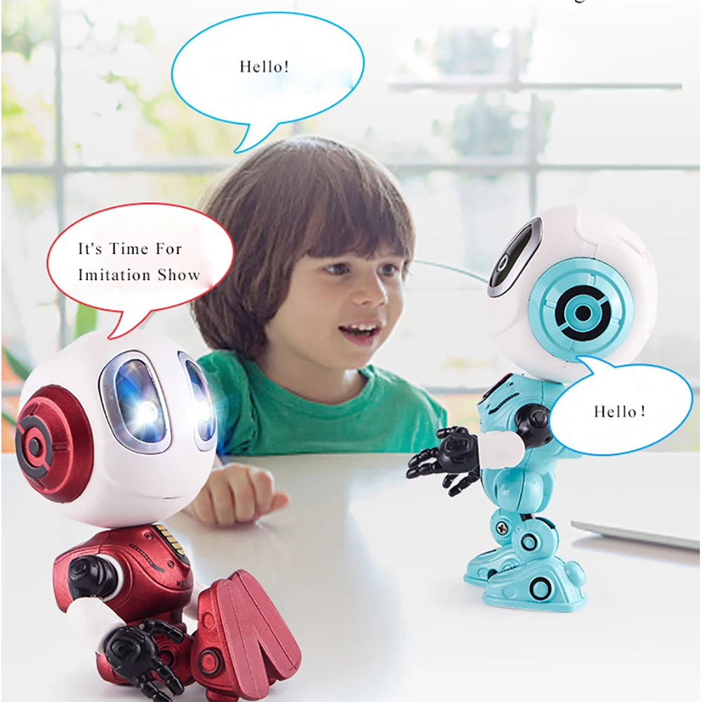 Smart Touch зондирования говорящий робот игрушка голова сенсорный светодиодный фары