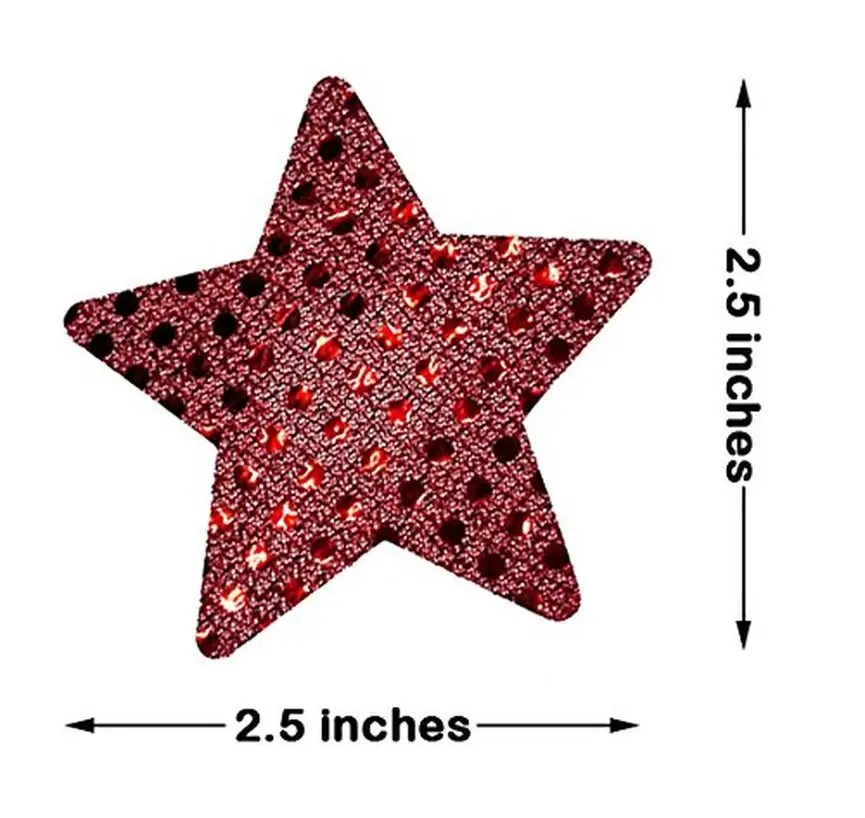 

Women Sexy Nipple Stickers Stars Nipple Covers Breast Petals Multi Colors Nipple Cover Disposable Satin Pasties
