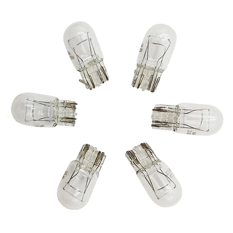

10Pcs T20 12V21/5W Clear Glass Turn Signal Brake Stop Tail Lights Bulb Daytime Running Lights Turn Stop Brake Tail Bulbs