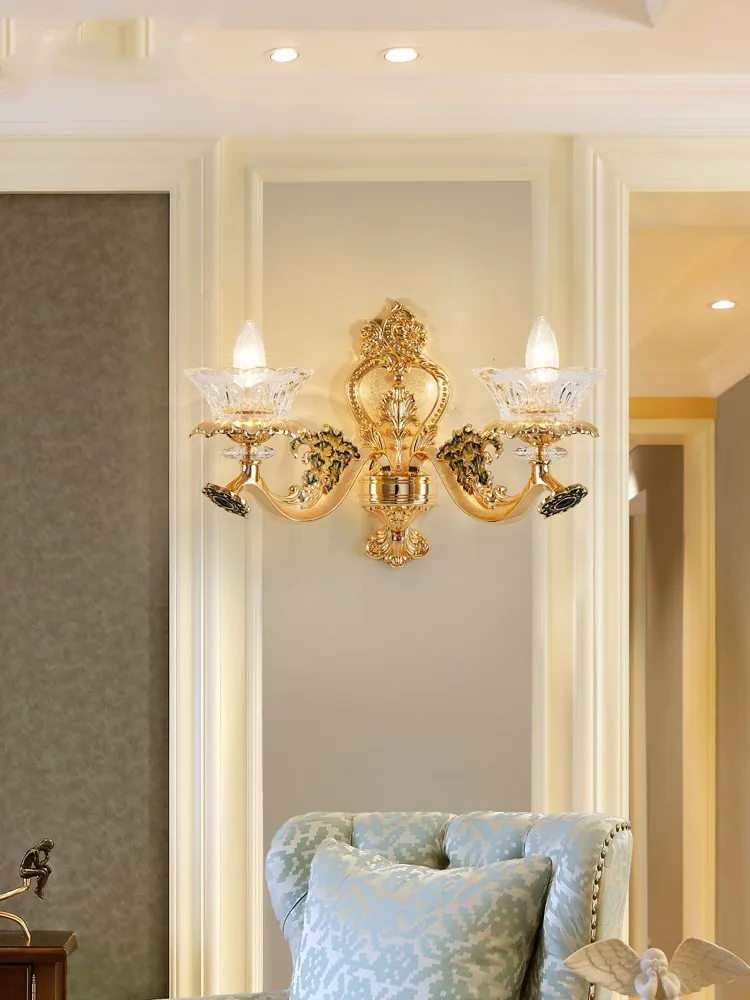 В европейском стиле с украшением в виде кристаллов Золотая люстра Гостиная фар