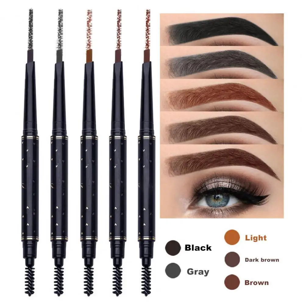 

0.33g Eyebrow Pen Remove Easily Double Head Synthetic Eyebrow Pen with Brush for Beauty