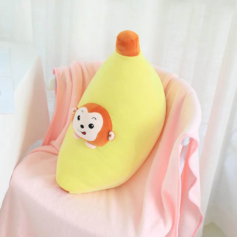 peach with blanket Высокое качество 3 в 1 авокадо плюшевая игрушка фаршированный бурый мишка, игрушка в авокадо подушка с коралловым флисом одеяло сбоку школьная Подушка для сна - Цвет: peach with blanket