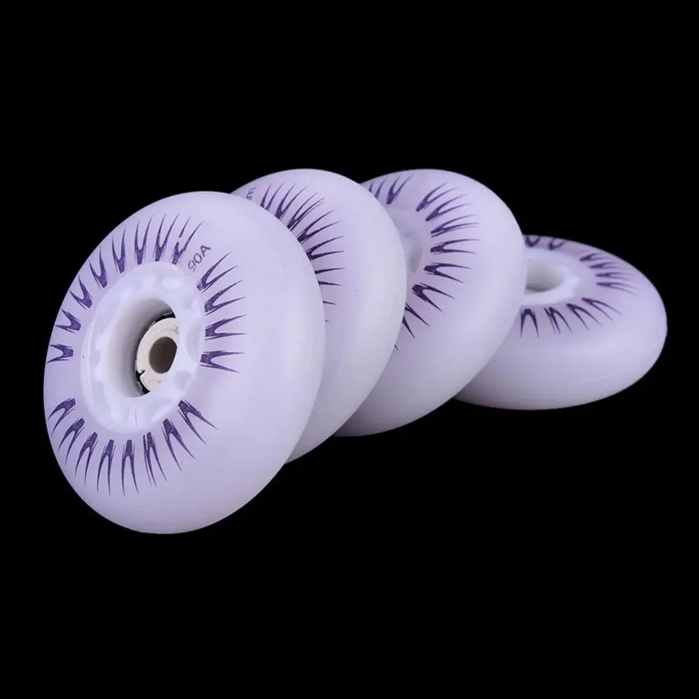 

60/70/80mm Colorful Outdoor Roller Skate Wheels Flashing Wheels Flat Flower Luminous Wheels Brake Wheels Roller Skates Wheels