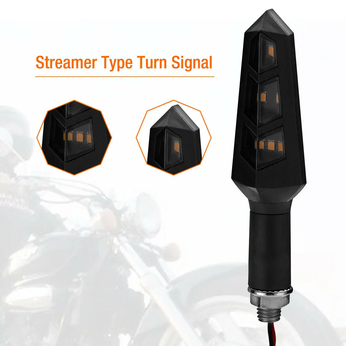 

Parts Turn Signal lights Motorcycle Bike Waterproof 6000-7000K 12V-60V