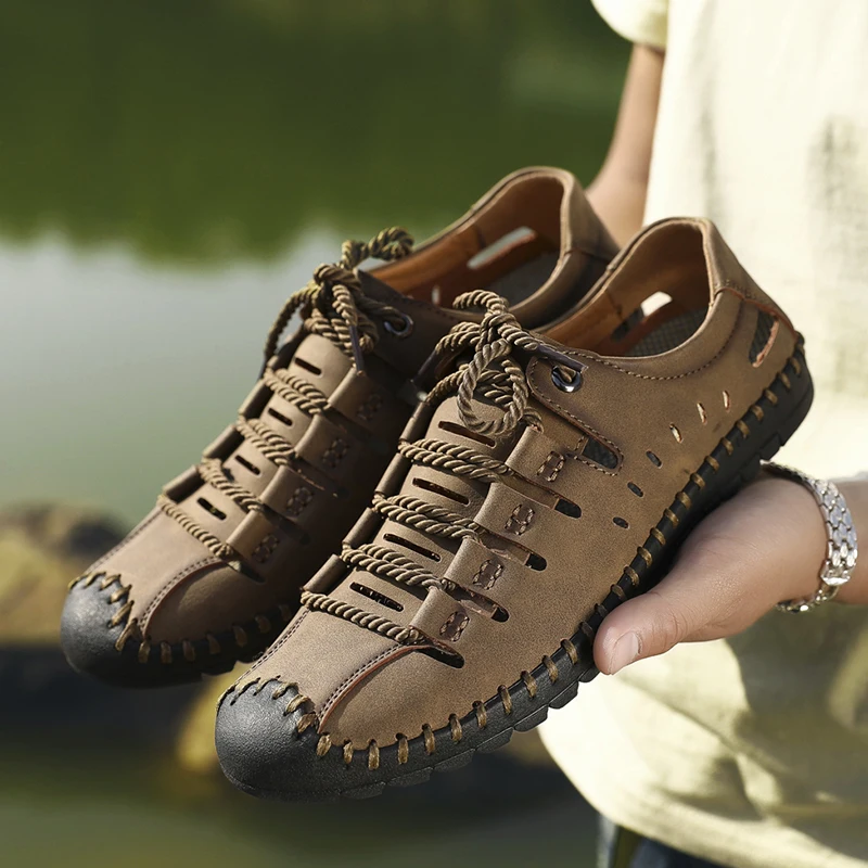 Туфли-оксфорды мужские из дышащей кожи на нескользящей подошве для вождения |