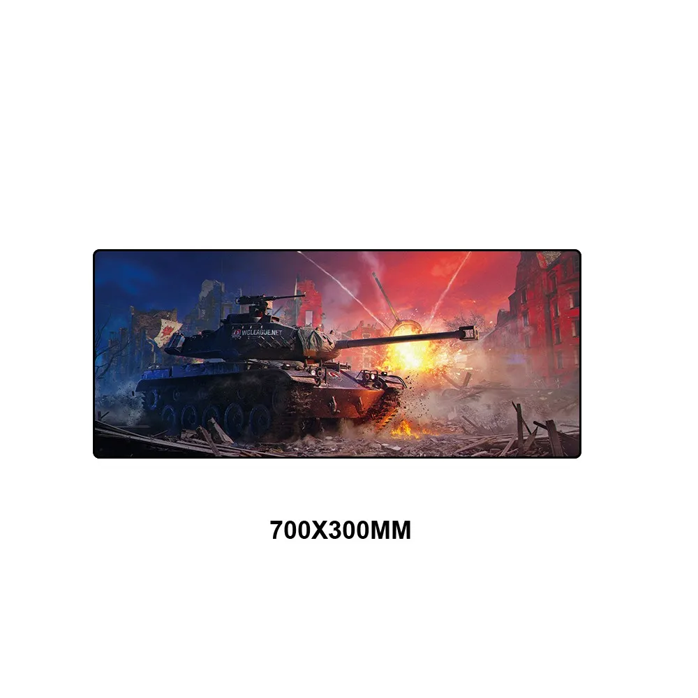 TKSJ-018 World of Tanks коврик для мыши большой Противоскользящий геймерский игровой коврик для мыши Keyborad коврик для мыши для ноутбука водонепроницаемый коврик для мыши защита стола - Цвет: TKSJ-018