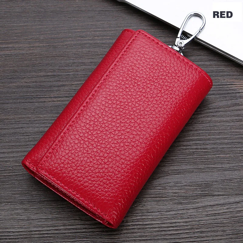 Кошелек для ключей из натуральной кожи Женский чехол сумка многофункциональный