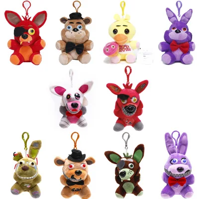 15-18 см FNAF Foxy Бонни и Чика Золотой Фредди кошмар медведь брелок пять ночей у 4