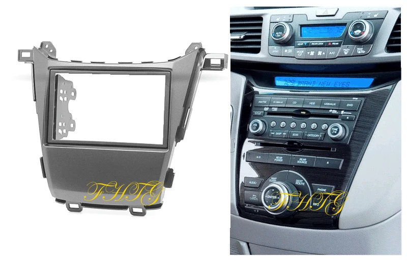 Автомобильный Радио фасции Dash комплект подходит для 2013 Honda Odyssey двойной Din