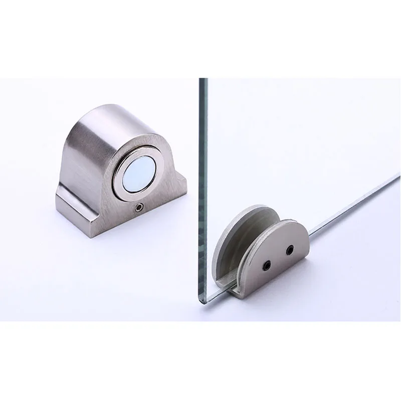 1 магнит стеклянный дверной стопор из нержавеющей стали магнитный держатель