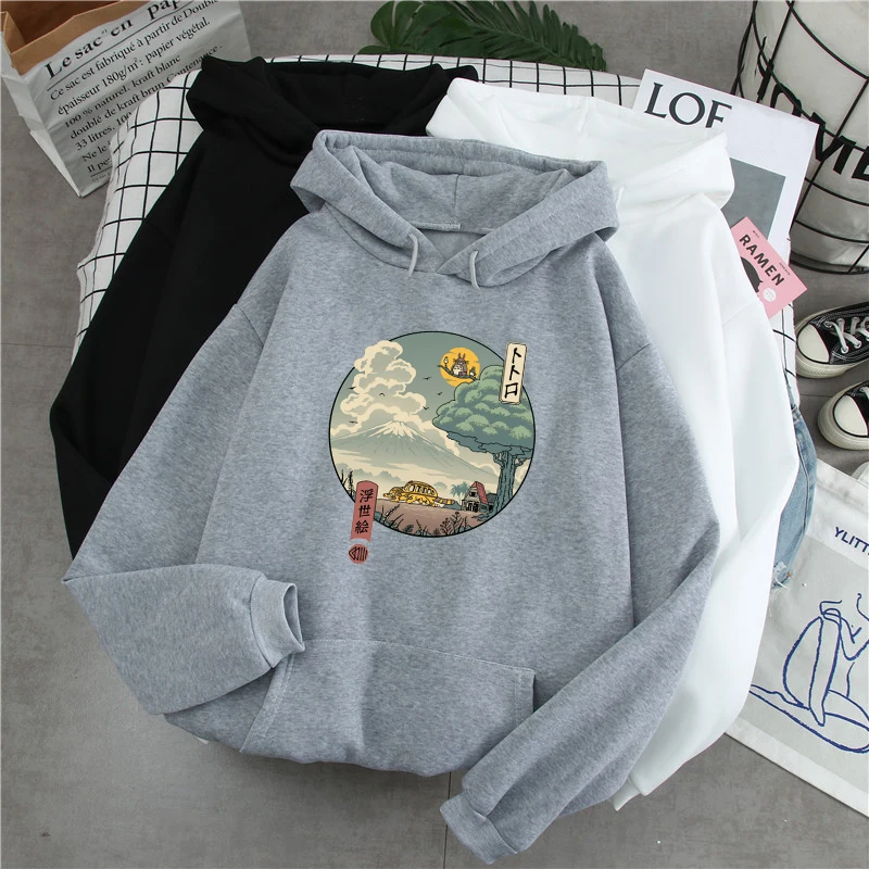 

Толстовка мужская с мультяшным рисунком, в стиле Харадзюку