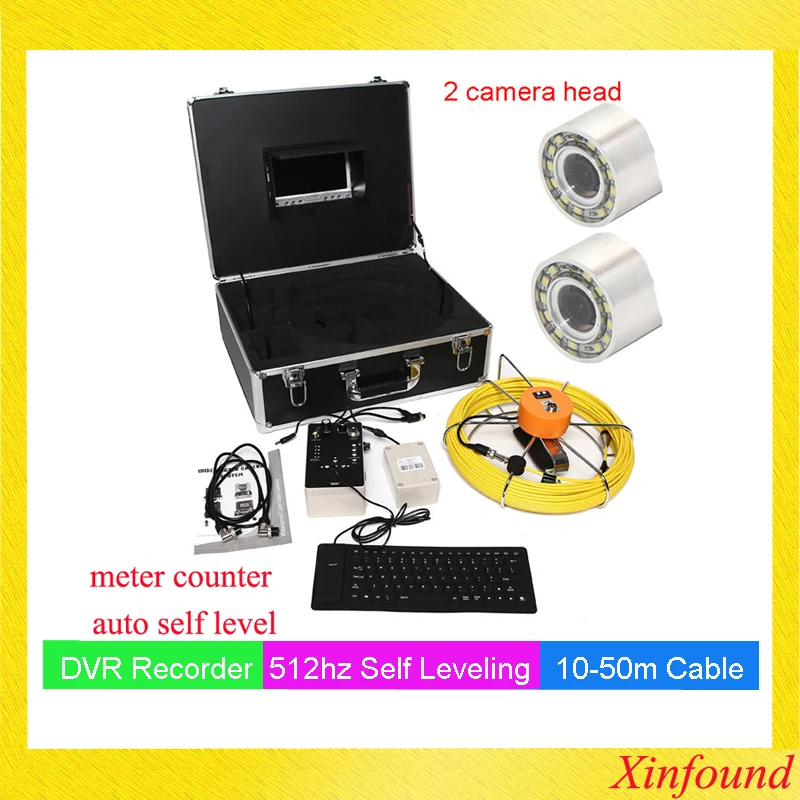 Камера для подземной водопроводной трубы устройство осмотра труб 7 дюймов 20 м