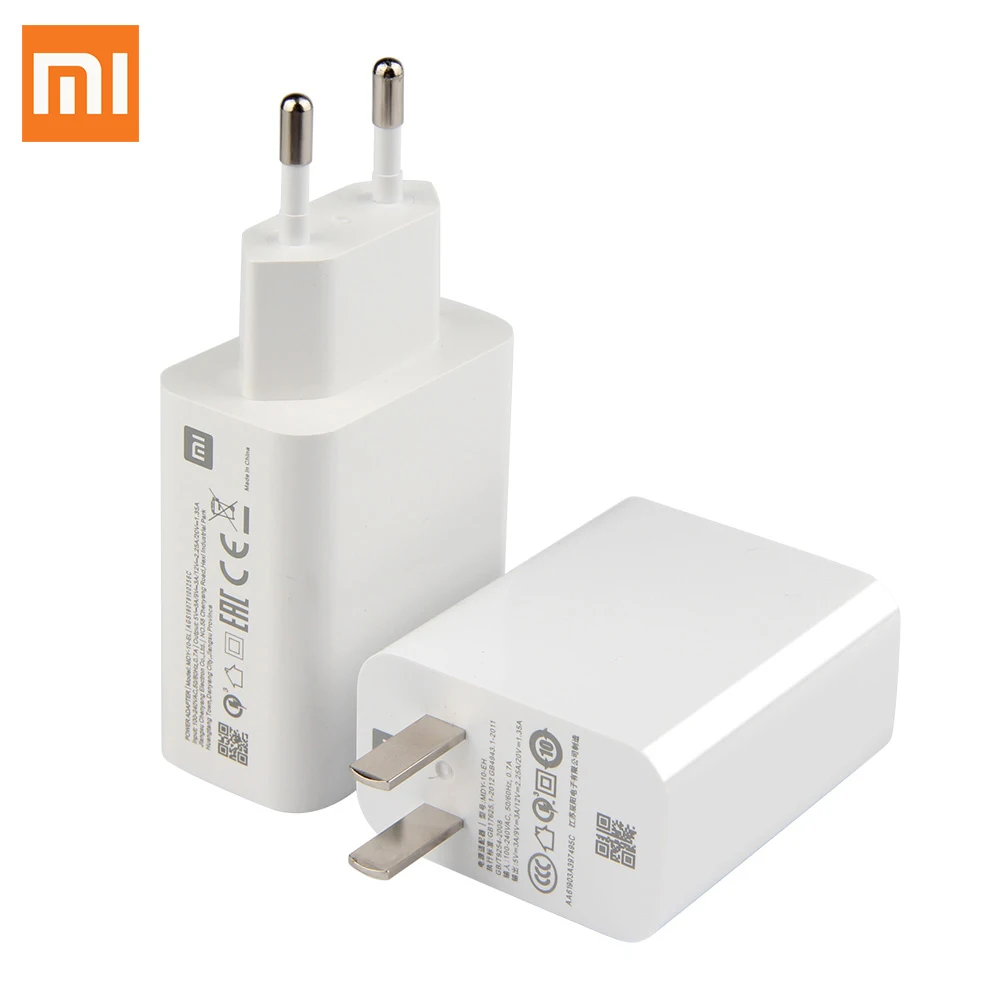 Зарядное устройство Xiaomi 27 Вт быстрое зарядное QC 4 0 адаптер Type-C для Mi10 PRO Mi9 Redmi note8